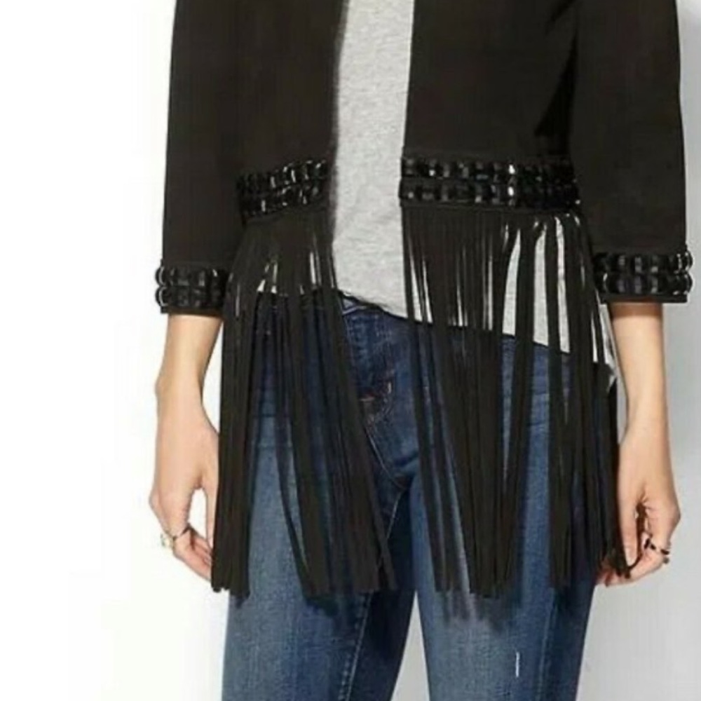 Piperlime Collection Suede Fringe Jacket - Picture 3 of 12